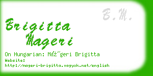 brigitta mageri business card